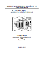 Yeni kitablar 2009 (№3): annotasiyalı biblioqrafik göstərici